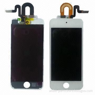 For iPod Touch 5 LCD Touch Screen Assembly, Black and White in Stock